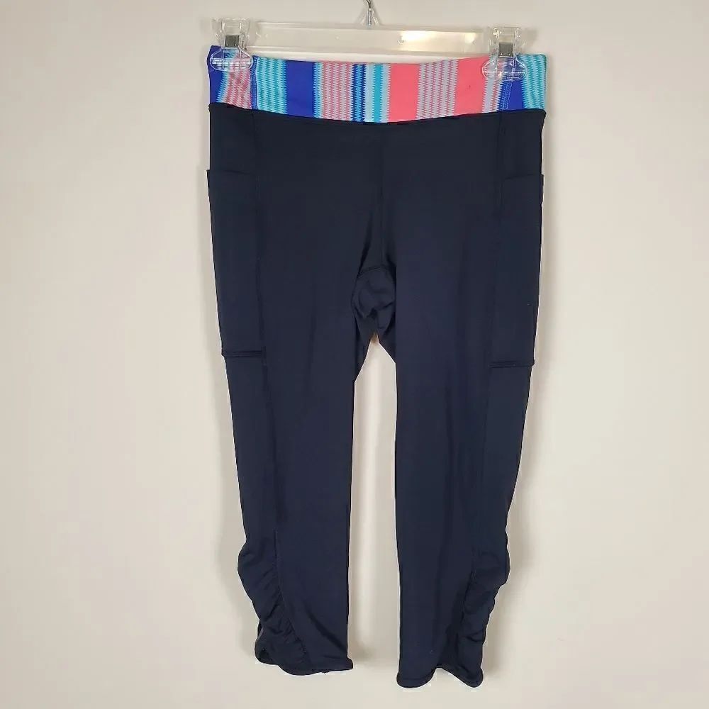 Ivivva by Lululemon Black Quick Trip Crop Girls Leggings Size 12